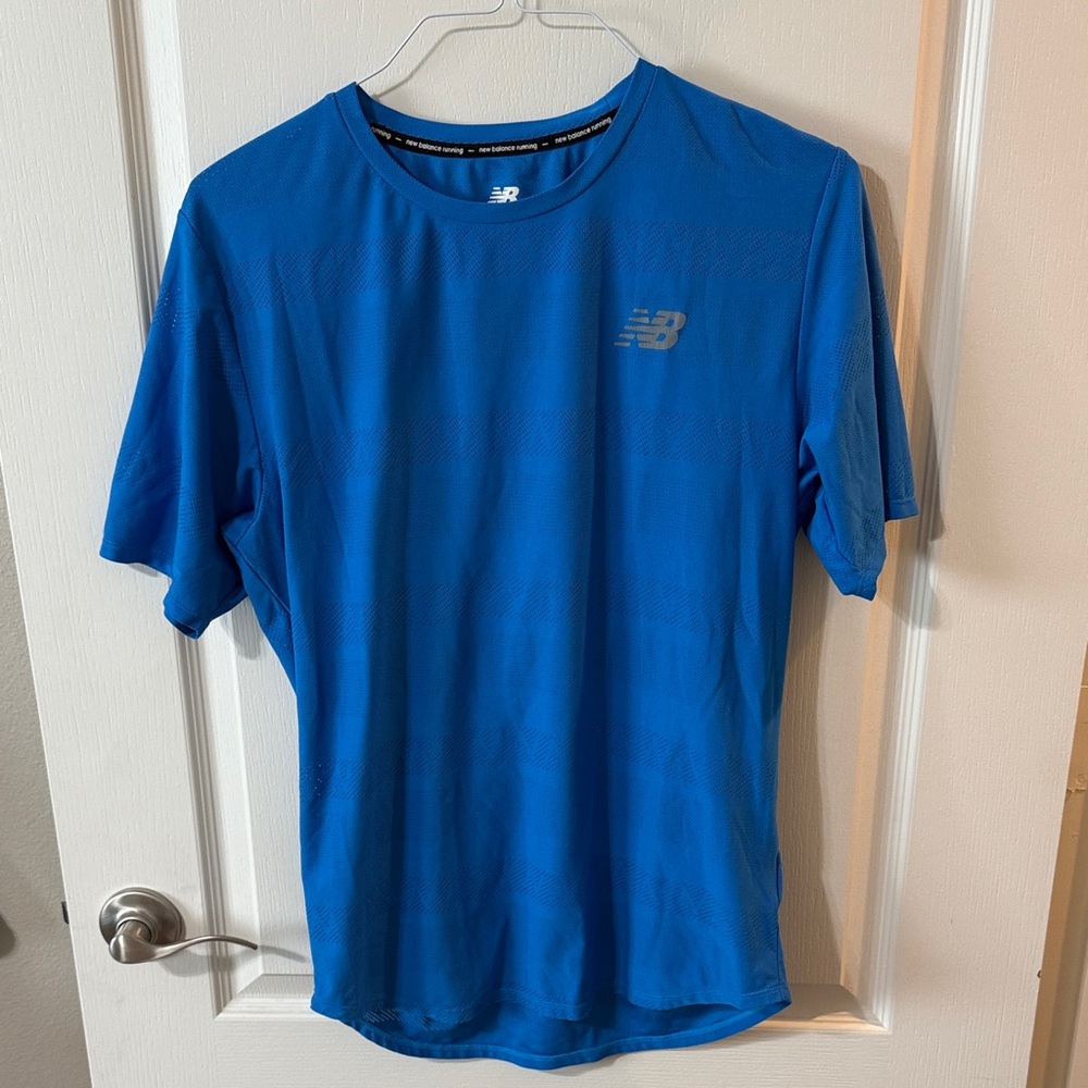 New Balance Men's Vibrant Blue Short Sleeve Tee